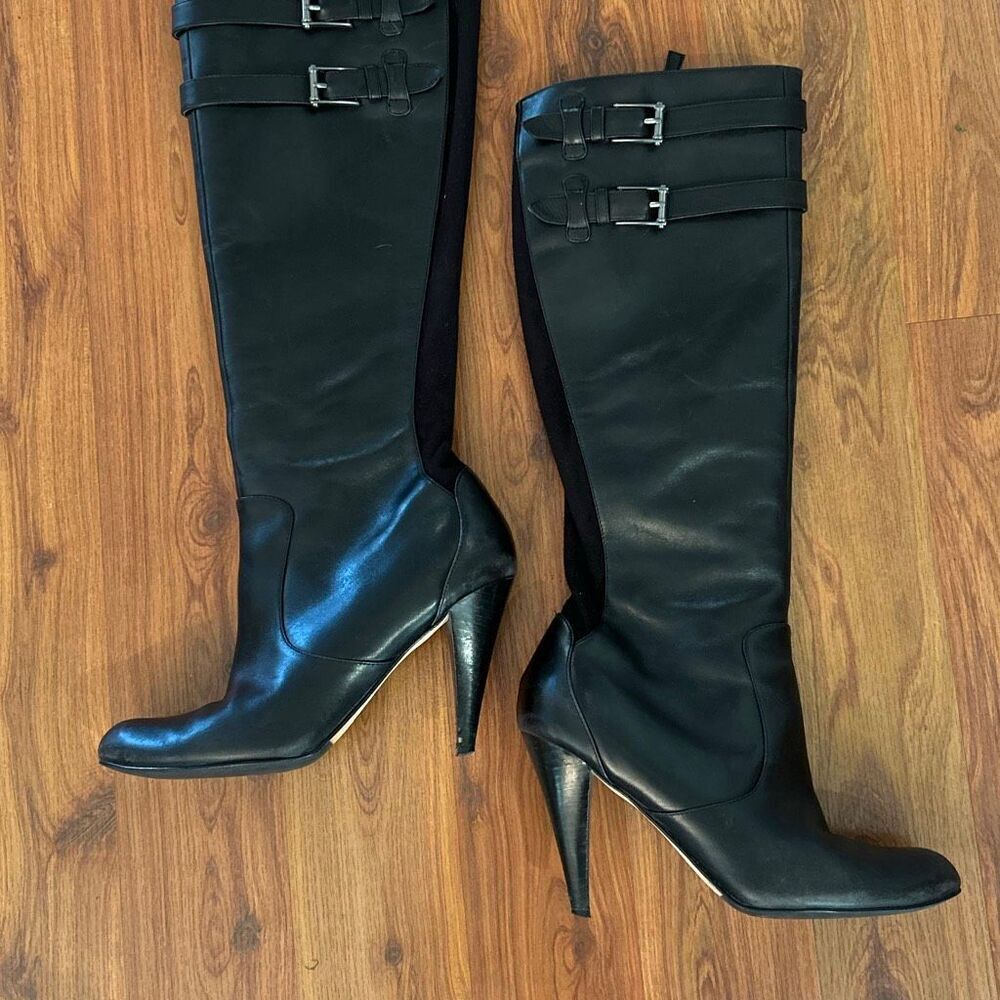 Cole Haan Jalisa knee high black leather boots  size 9.5